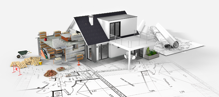 plan de maison contemporaine